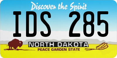 ND license plate IDS285