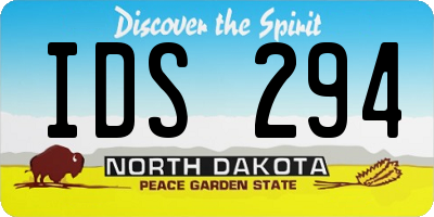 ND license plate IDS294