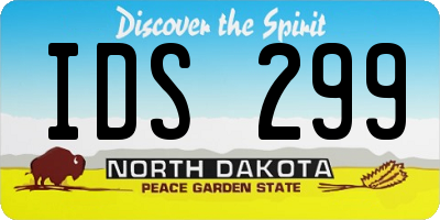 ND license plate IDS299