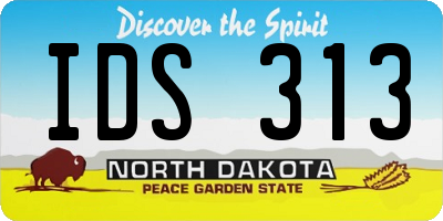 ND license plate IDS313