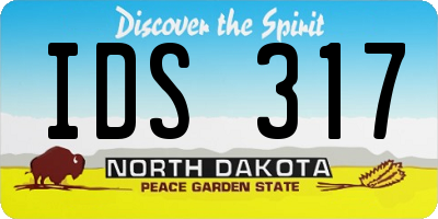 ND license plate IDS317