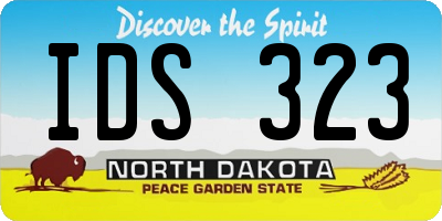 ND license plate IDS323