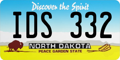 ND license plate IDS332