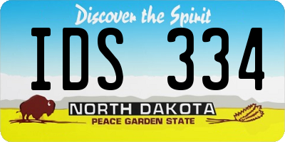 ND license plate IDS334