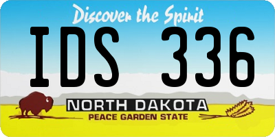 ND license plate IDS336