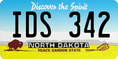 ND license plate IDS342