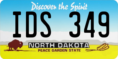 ND license plate IDS349