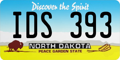 ND license plate IDS393