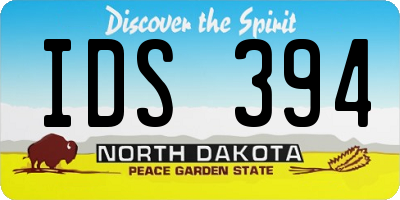 ND license plate IDS394