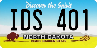 ND license plate IDS401