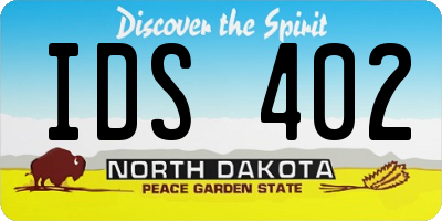 ND license plate IDS402