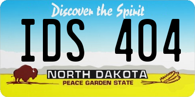 ND license plate IDS404