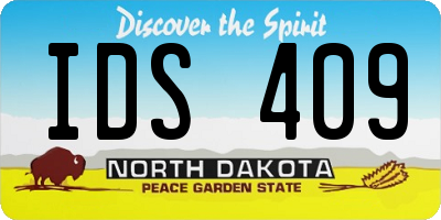 ND license plate IDS409