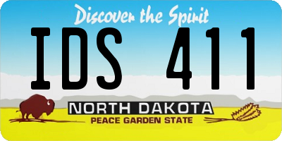 ND license plate IDS411