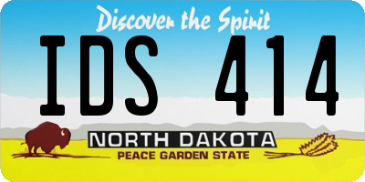 ND license plate IDS414