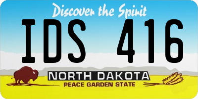 ND license plate IDS416