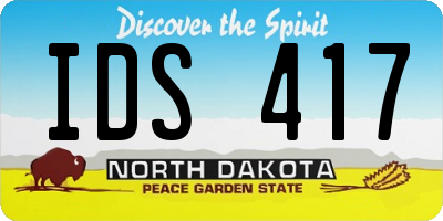 ND license plate IDS417