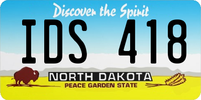 ND license plate IDS418