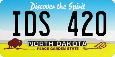 ND license plate IDS420