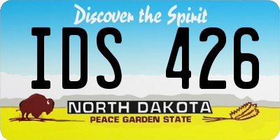 ND license plate IDS426