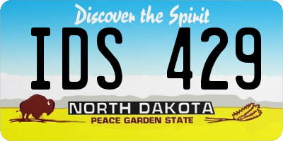 ND license plate IDS429
