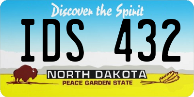 ND license plate IDS432