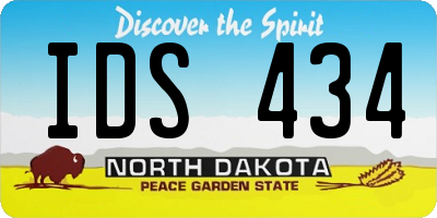 ND license plate IDS434