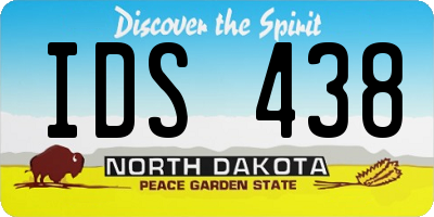 ND license plate IDS438