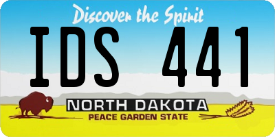 ND license plate IDS441