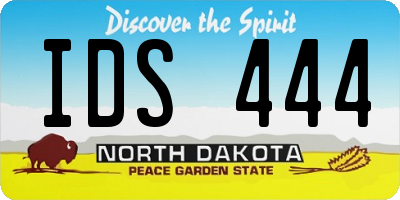 ND license plate IDS444