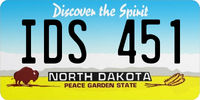 ND license plate IDS451