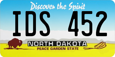 ND license plate IDS452