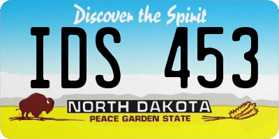 ND license plate IDS453