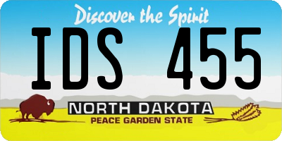 ND license plate IDS455