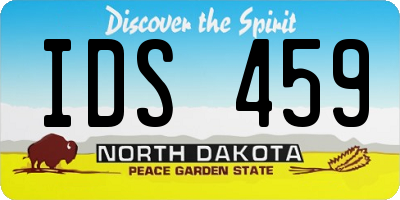 ND license plate IDS459