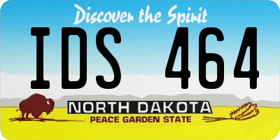 ND license plate IDS464