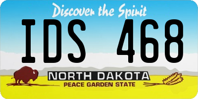 ND license plate IDS468