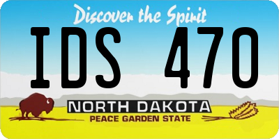 ND license plate IDS470
