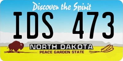 ND license plate IDS473