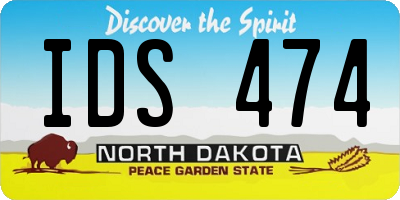 ND license plate IDS474