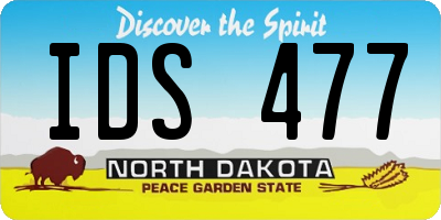 ND license plate IDS477