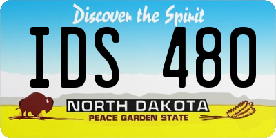 ND license plate IDS480