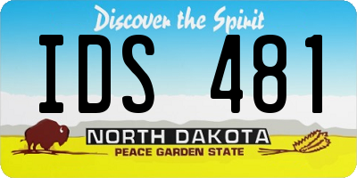 ND license plate IDS481