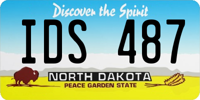 ND license plate IDS487