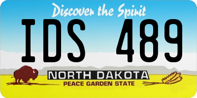 ND license plate IDS489