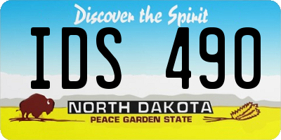 ND license plate IDS490