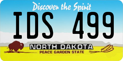 ND license plate IDS499