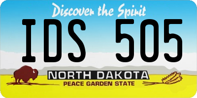 ND license plate IDS505