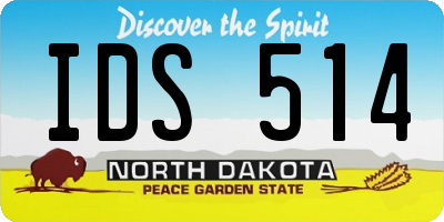 ND license plate IDS514