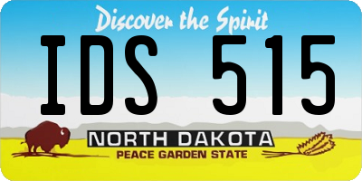 ND license plate IDS515